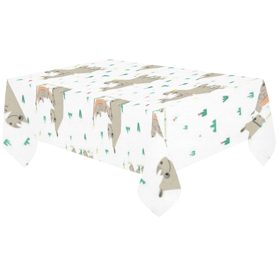 Cute Rhino pattern background Tablecloth