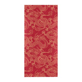 Gold dragons red background Beach Towel