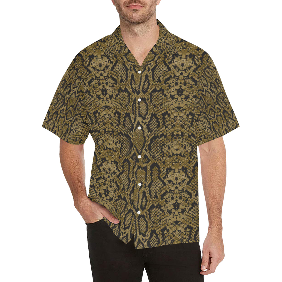 Snake skin pattern Men's All Over Print Hawaiian Shirt