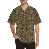 Snake skin pattern Men's All Over Print Hawaiian Shirt
