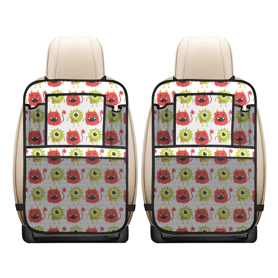 Alien Pattern Print Design 05 Car Seat Back Organizer