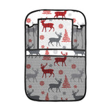 Deer tree snowflakes chrismas pattern Car Seat Back Organizer
