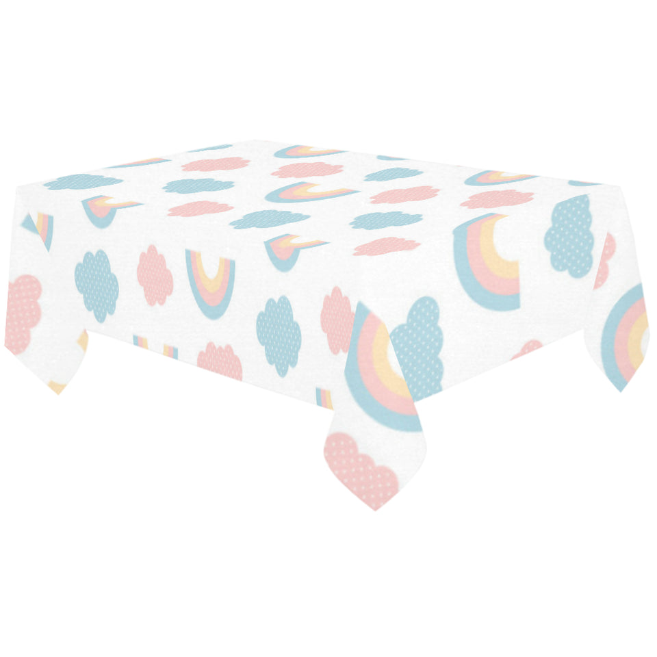 Cute rainbow clound pattern Tablecloth