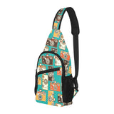 Camera Pattern Print Design 03 All Over Print Chest Bag