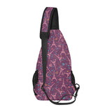 Eiffel Tower Heart Pattern Print Design 04 All Over Print Chest Bag