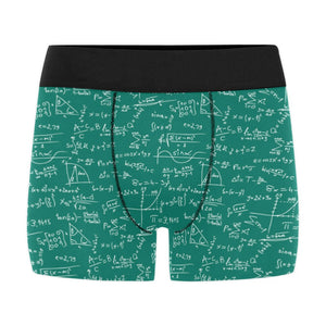 Math Pattern Print Design 01 Men's All Over Print Boxer Briefs Men's Underwear