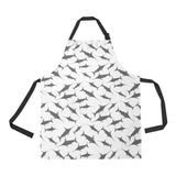 Swordfish Pattern Print Design 04 All Over Print Adjustable Apron