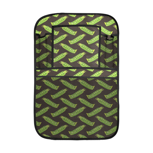 Green Peas Pattern Print Design 05 Car Seat Back Organizer