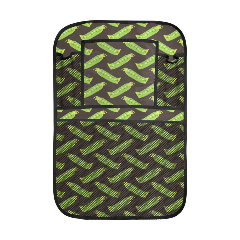 Green Peas Pattern Print Design 05 Car Seat Back Organizer
