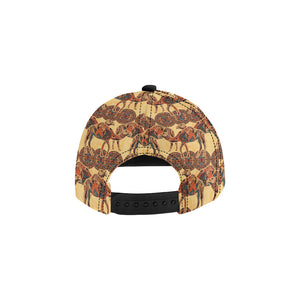 Camel polynesian tribal design pattern All Over Print Snapback Cap