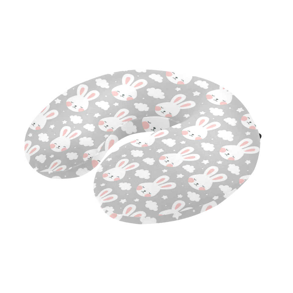 Rabbit cloud Pattern U-Shaped Travel Neck Pillow