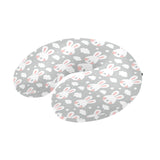 Rabbit cloud Pattern U-Shaped Travel Neck Pillow