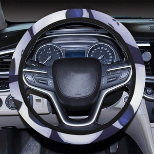 Alien Pattern Print Design 01 Car Steering Wheel Cover