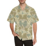 Ginkgo leaves design pattern Men's All Over Print Hawaiian Shirt