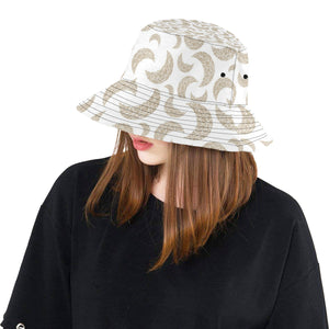 Cool gold moon abstract pattern Unisex Bucket Hat