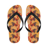 red rooster chicken cock pattern Unisex Flip Flops