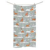 Beautiful deers Winter Christmas Bath Towel
