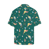 Kangaroo leaves pattern Men's All Over Print Hawaiian Shirt