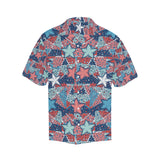 Hand drawn colorful starfish Men's All Over Print Hawaiian Shirt