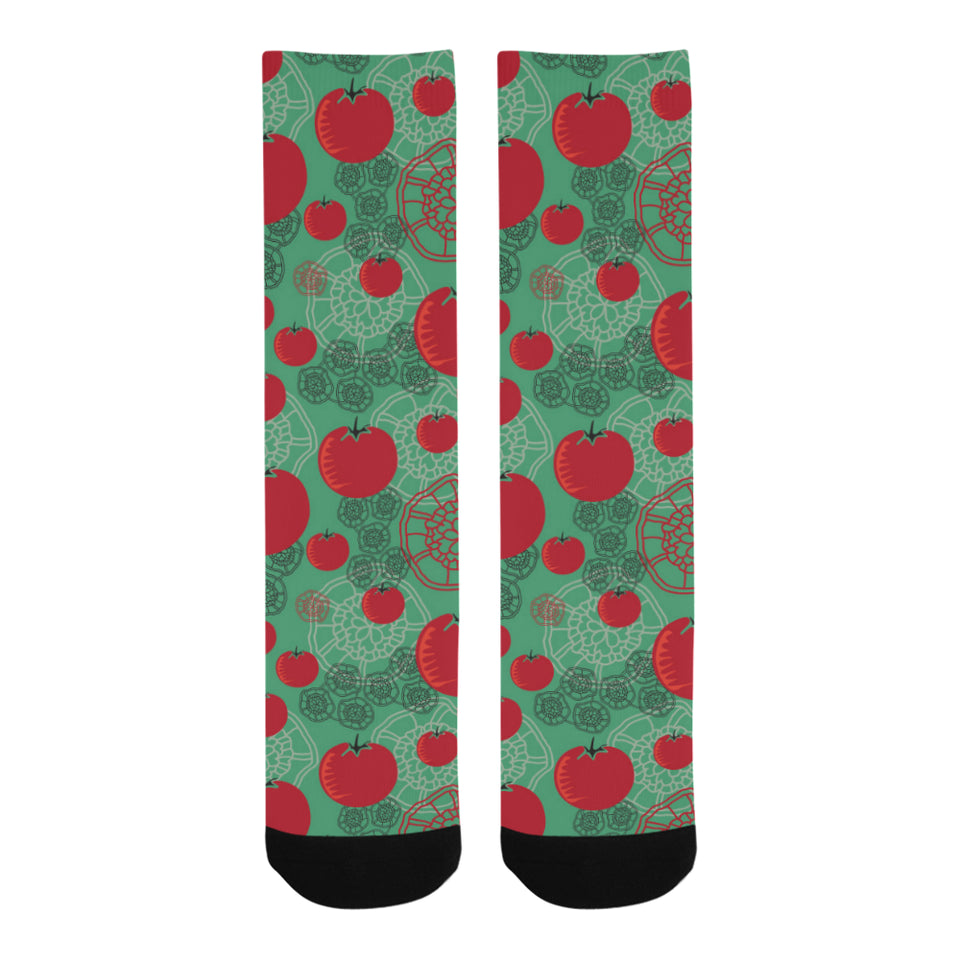 Tomato design pattern Crew Socks