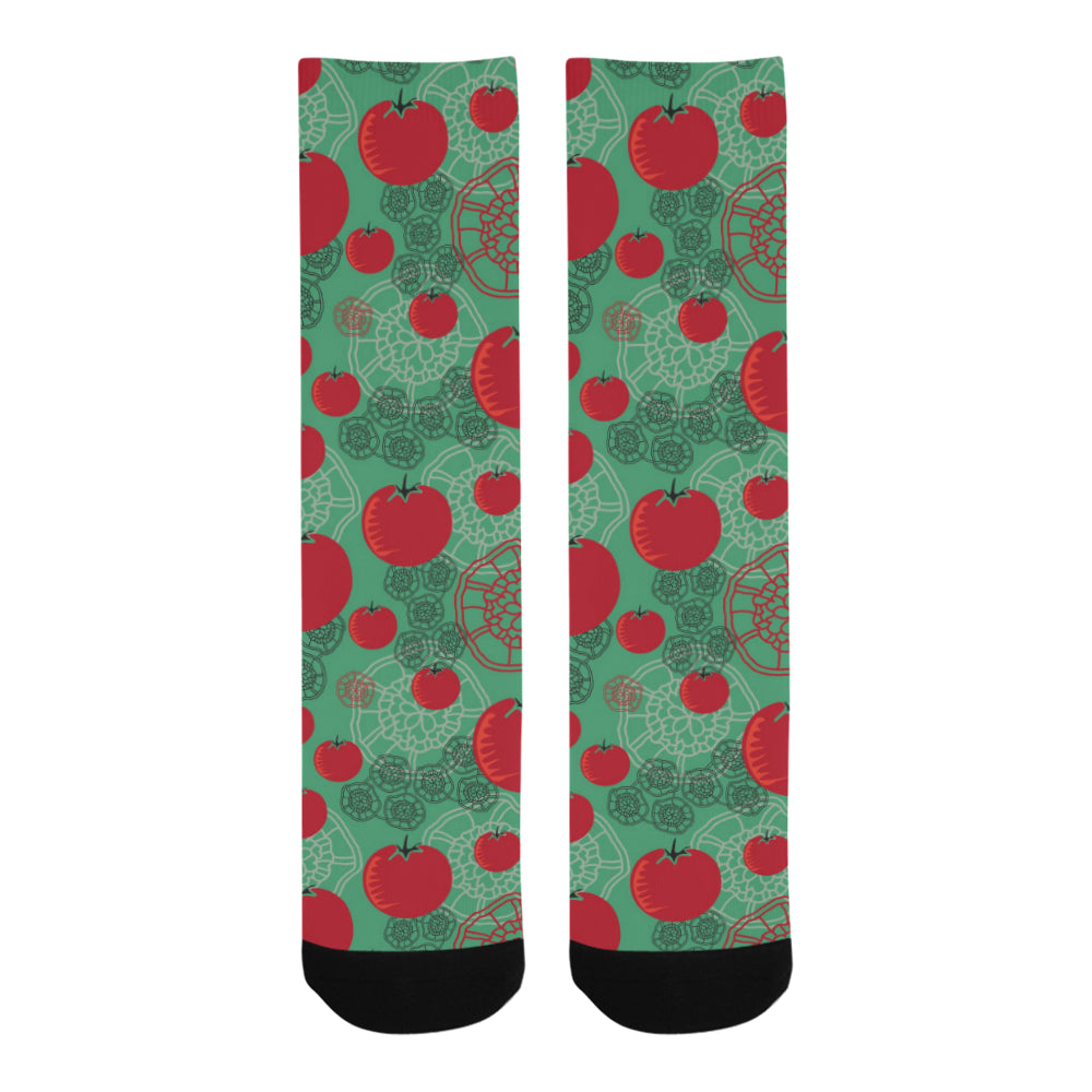 Tomato design pattern Crew Socks