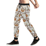 Sloths hanging on the tree pattern Unisex Casual Sweatpants
