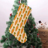 Carrot Pattern Print Design 04 Christmas Stocking