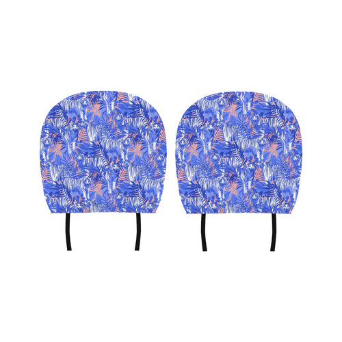 white bengal tigers pattern Car Headrest Cover