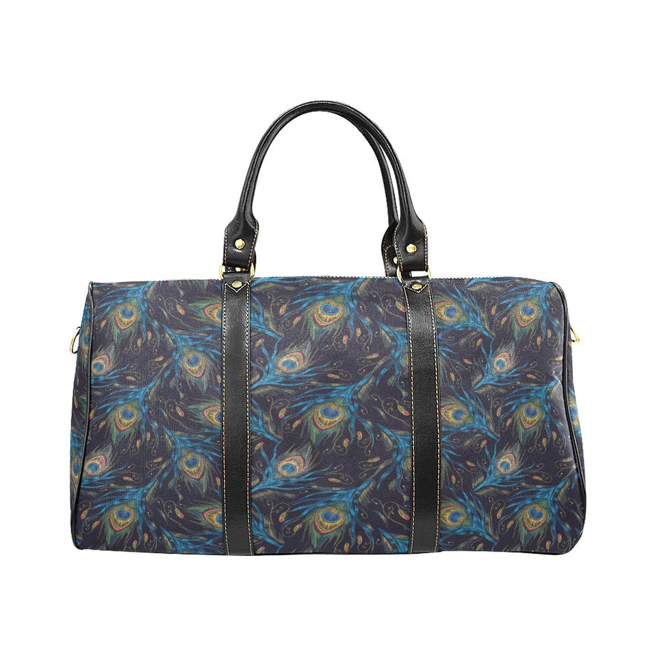 Beautiful peacock feather pattern Travel Bag