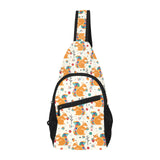 Squirrel Pattern Print Design 04 All Over Print Chest Bag