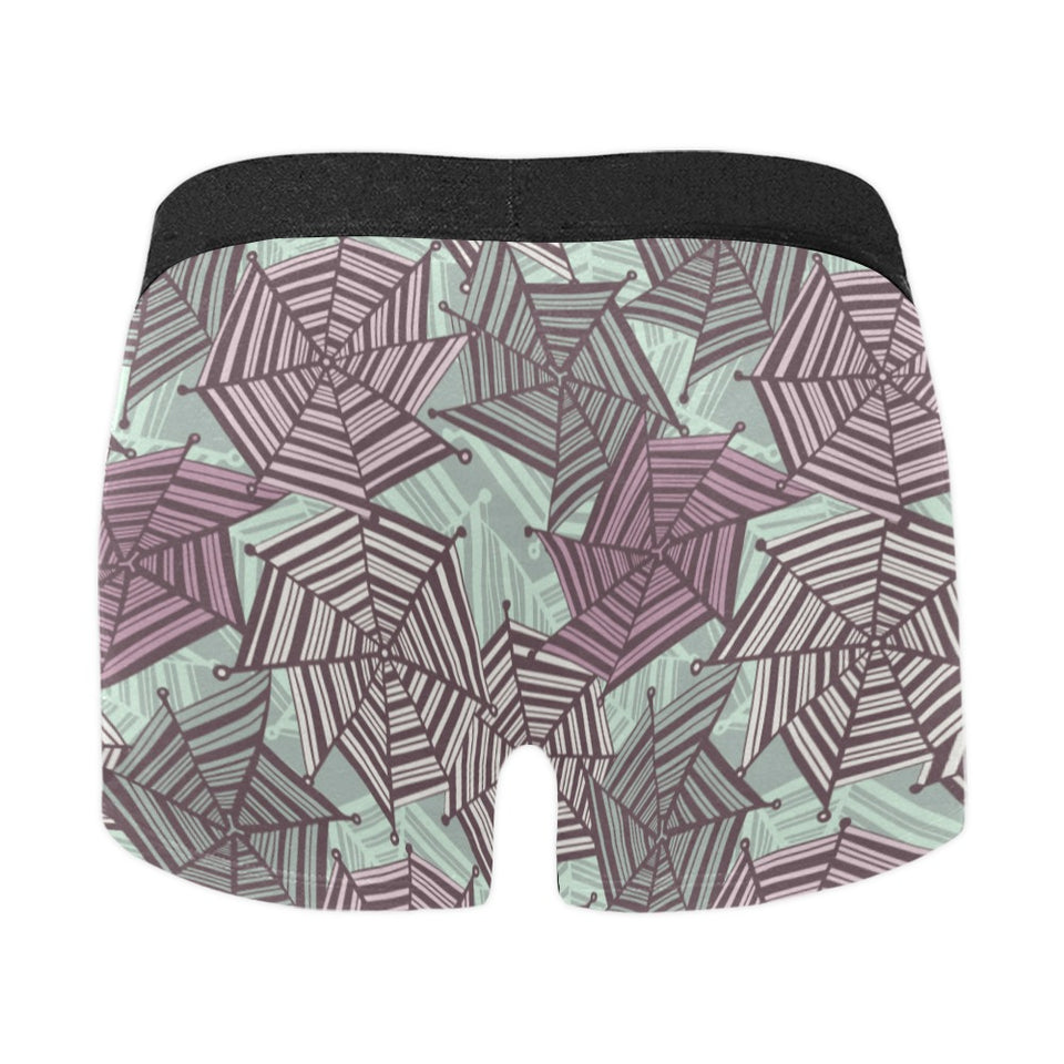 Spider web cobweb design color pattern Men's All Over Print Boxer Briefs Men's Underwear