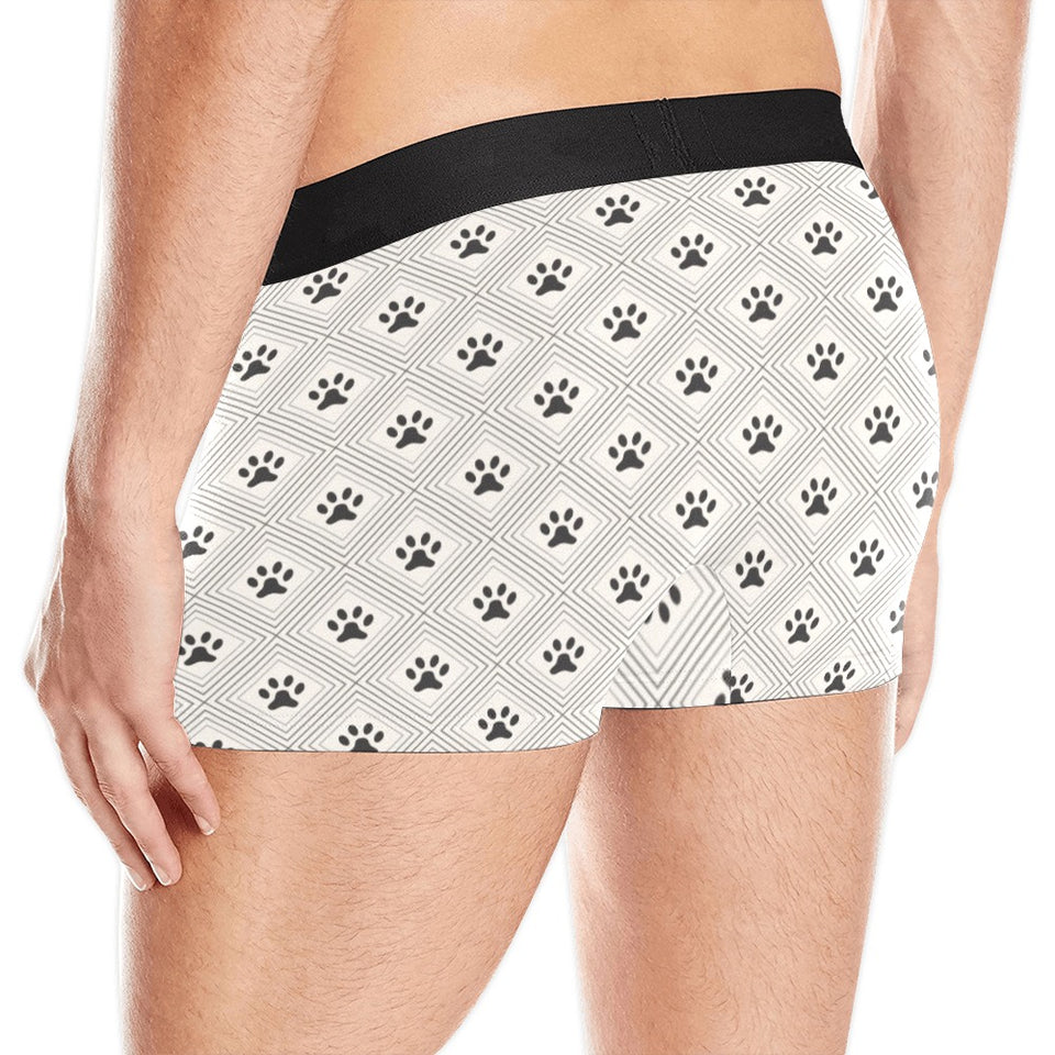 Dog Paws Pattern Print Design 03 Men's All Over Print Boxer Briefs Men's Underwear