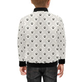 Dog Paws Pattern Print Design 03 Kids' Boys' Girls' Bomber Jacket