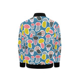 Colorful mushroom design pattern Kids' Boys' Girls' Bomber Jacket
