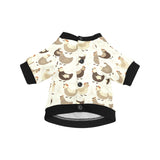 Cute rooster chicken cock All Over Print Pet Dog Round Neck Fuzzy Shirt