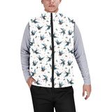 Swallow Pattern Print Design 04 Men's Padded Vest