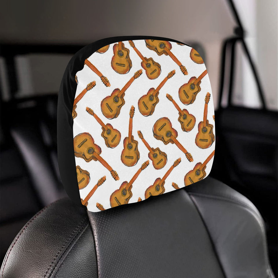 Paint Guitar Pattern Car Headrest Cover