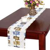 Teddy Bear Pattern Print Design 02 Table Runner