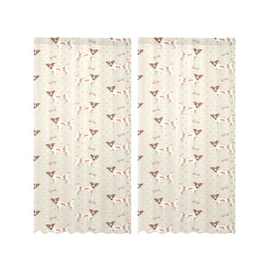 Jack Russel Pattern Print Design 02 Gauze Curtain