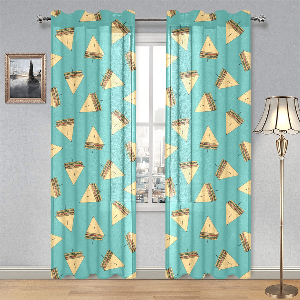 Sandwich Pattern Print Design 03 Gauze Curtain