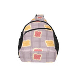 Bread Toast Pattern Print Design 05 All Over Print Chest Bag