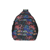 Octopus sea wave tropical fishe pattern All Over Print Chest Bag