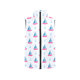 Sailboat anchor pattern Women's Padded Vest