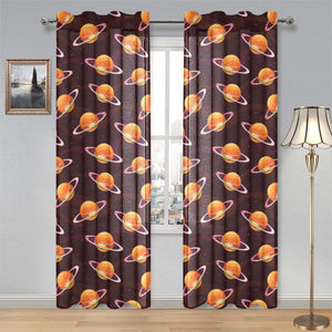Hamburger Pattern Print Design 05 Gauze Curtain