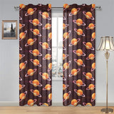 Hamburger Pattern Print Design 05 Gauze Curtain