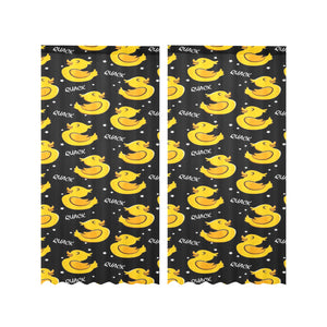 Duck Pattern Print Design 05 Gauze Curtain