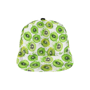 Watercolor kiwi pattern All Over Print Snapback Cap