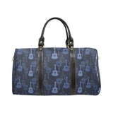 Blue Theme guitar pattern Travel Bag