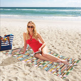 Sun Glasses Pattern Print Design 02 Beach Towel