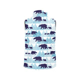 polar bear winter snow pattern Women's Padded Vest
